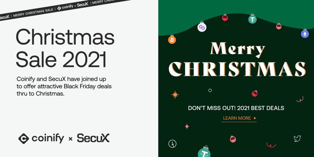 Coinify x SecuX Christmas Sale 2021